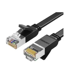 UGREEN NW101 (50187) Cat-6 U/UTP 5 Meter Black Network Cable, Flat Patch Cord